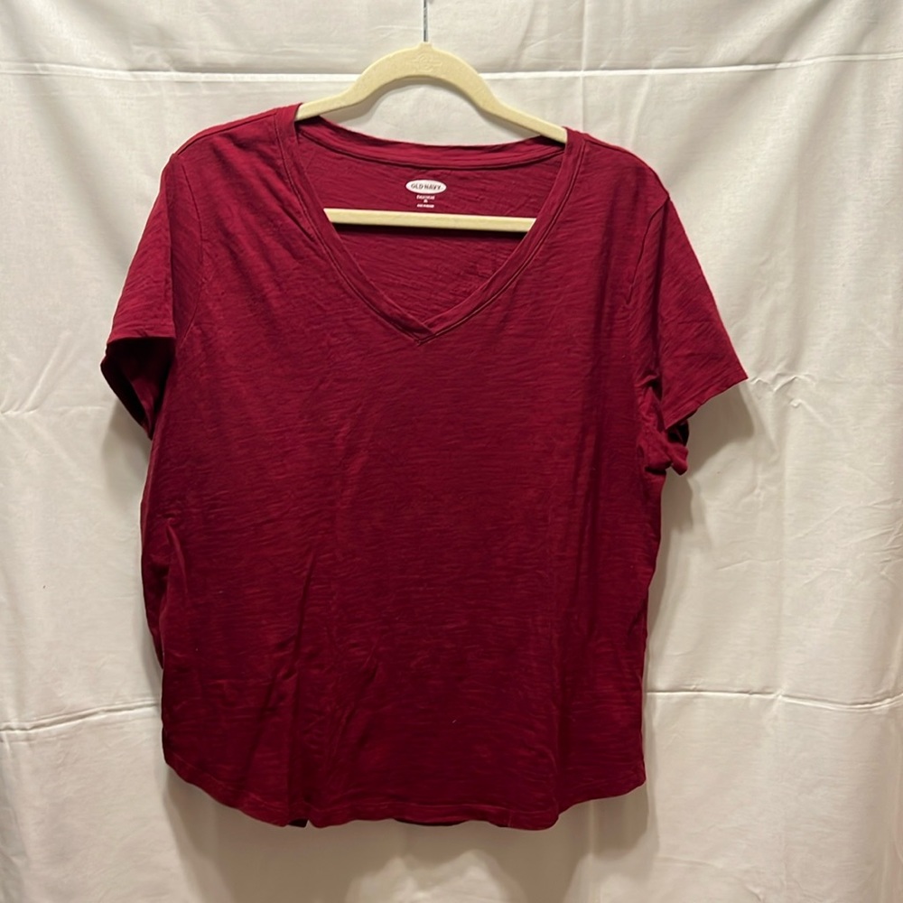 Old Navy Everywear Red Short Sleeve Tee Size XL